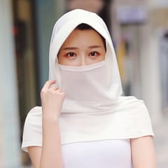 Summer Outdoor Ice Silk Headscarf Shawl Face Mask Multi-functional Sun Protection Equipment