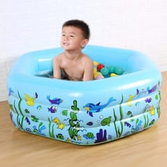 Children Inflatable Swimming Pool Baby Paddling Pool Family Hexagonal Bath, Size:133 x 133 x 50cm