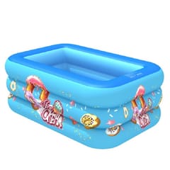 Household Indoor and Outdoor Ice Cream Pattern Children Square Inflatable Swimming Pool