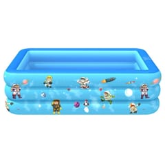 Household Indoor and Outdoor Aerospace Pattern Baby Square Inflatable Swimming Pool