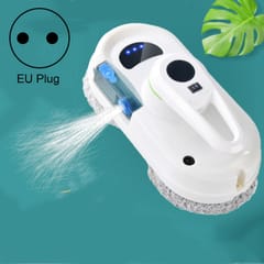 Ultrasonic Smart Window Cleaning Machine Remote Control Electric High-Level Window Cleaner Anti-Drop Cleaning Robot With Water Spray Function, EU Plug