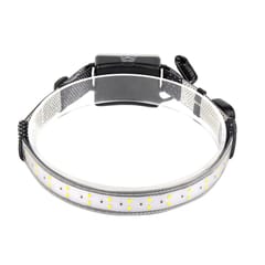 LEDs Headlamp Flashlight COB Head Band Light USB (White)