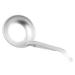 Foldable Spoon Aluminum Alloy Soup Spoon Portable Camping (Silver)