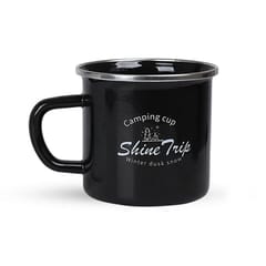 ShineTrip 12oz Camping Enamel Mug Portable Coffee Tea Milk