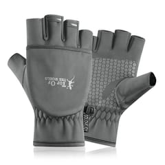 Fingerless Gloves with Flip Covers Winter Warm Flip Gloves