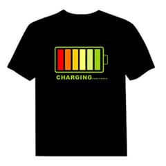 Cell Audio-controlled Luminescent Music T-shirt for Men and