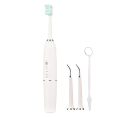 Electric Tooth Cleaner Dental Tartar Calculus Remover Teeth (White)