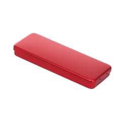 6 Blocks Dental Bur Organizer Holder Case Box Rack for (Red)