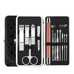 13PCS Ear Wax Removal Tools with Light & Storage Case (Black)