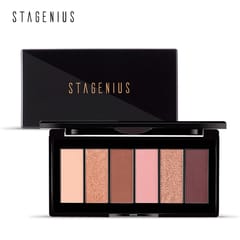 STAGENIUS Eye Shadow 6-Color Shimmer Glitter Matte Eyeshadow