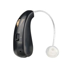 Mini Rechargeable Hearing Device Ear Back Type Digital Ear Black (Type3)