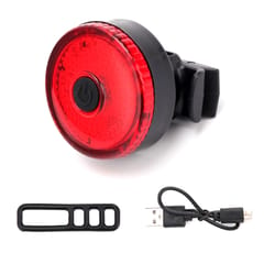 Bike Tail Light USB Rechargeable Taillight Rear Bicycle (Red)