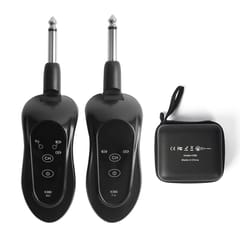 K380Y Wireless Guitar System Rechargeable Guitar Transmitter (Black)