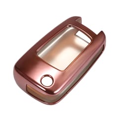 Key Fob Case TPU Material Fit For Chevrolet Auto Car Smart (Pink)