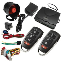 One Way Car Alarm System PKE Keyless Entry Central Lock Kit (Multicolor)