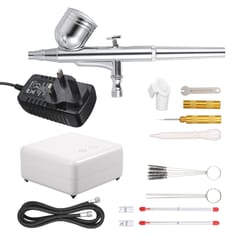 Multi-purpose Airbrush Mini Air Compressor Set Gravity Feed