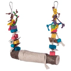 Bird Swing Perch for Birds Chewing Toy Parrot Chew Toy Bird (Multicolor)