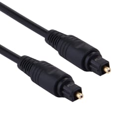 4.0mm OD Male to Male Plug Optical Fiber Digital Audio Cable for DVD HDTV, Length: 2m (Black)