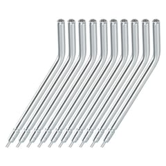 10Pcs 3 Way Dental Air Water Syringe Spray Nozzles Tips Tube Silver