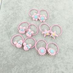 40pcs Cute Lovely Girls Kids Rubber Band Hair Tie(Pink)