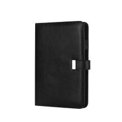 Multi Functional Power Bank Notebook Business PU Leather Journal Note Book Planner