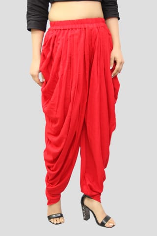 Solid Red Dhoti
