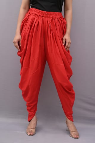 Solid Red Dhoti