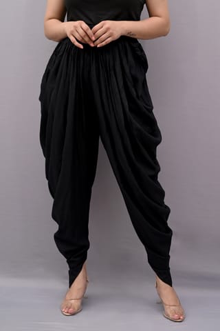 Solid Black Dhoti