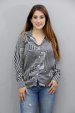 Stripes Printed Casual Shirt