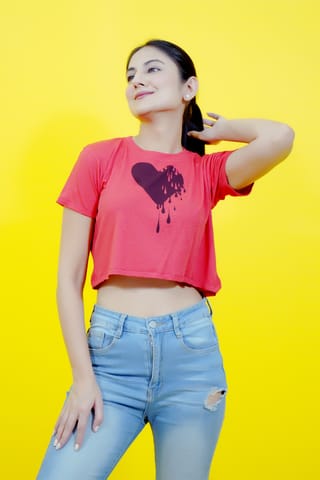 Red Bliss Heart Tee