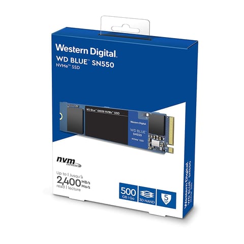 WD SN550 Blue 500GB NVMe SSD