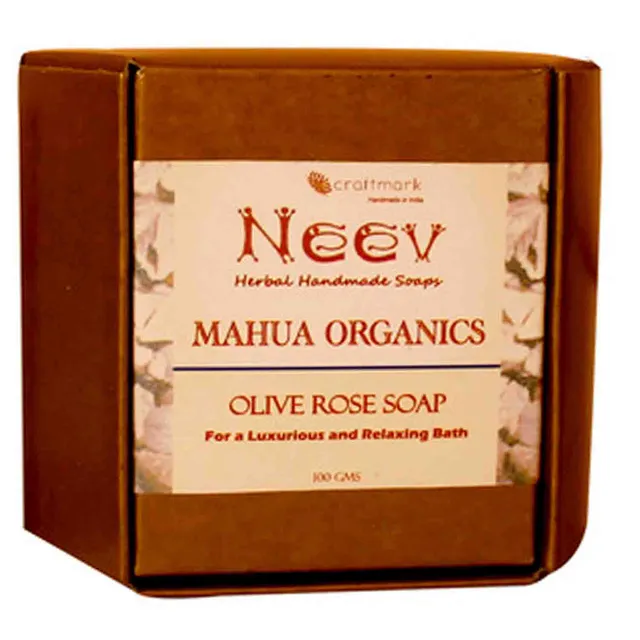 Neev Herbal Mahua Organics Olive Rose Soap (2 X 100gm)