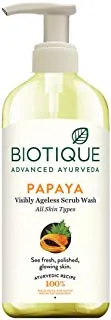 Biotique Bio Papaya Visibly Ageless Scrub Wash (300ml)