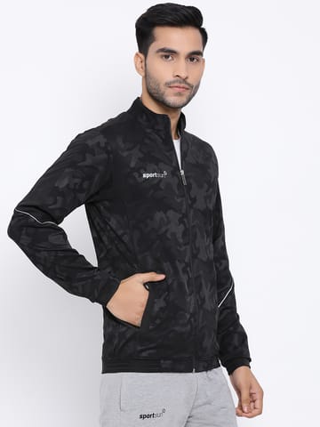 Sport Sun Black Camouflage Jacket For Men