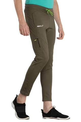 Sport Sun Solid Men Olive Playcool Track Pant AR 01