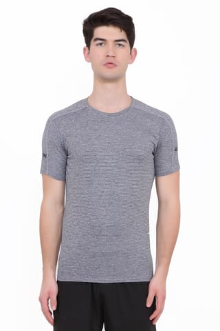 Sport Sun Solid Men T Shirt Dark Grey PLCT 19