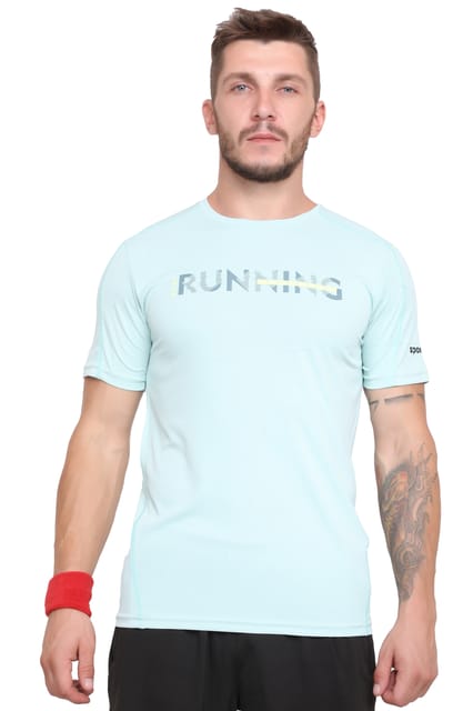 Sport Sun Solid Men Mint Running T Shirt RN 01