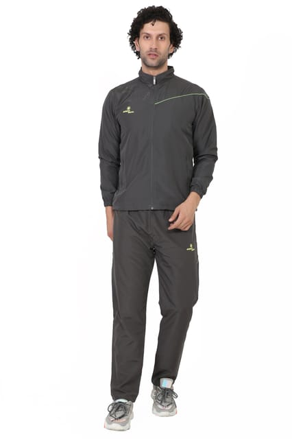 Sport Sun Micro Poly Printed Men Dark Grey Track Suit 1201