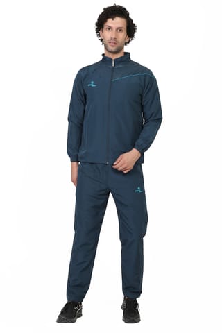 Sport Sun Micro Poly Printed Men Teal Track Suit 1201