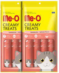 Me-O Creamy Salmon  Creamy Treats For Cat and Kitten (2 Pack)