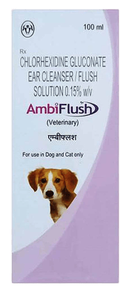 INTAS Ambiflush Ear Cleanser for Dogs and Cats 100 ml