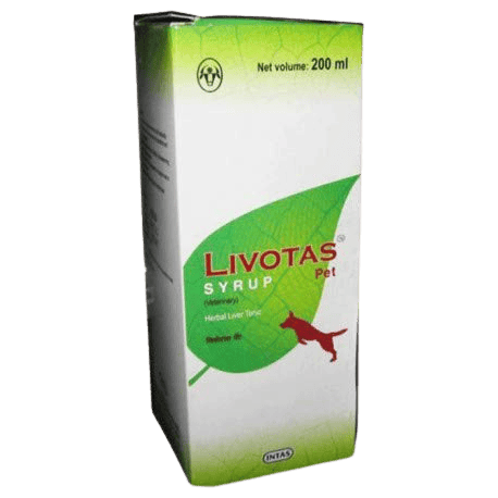 Intas Livotas Herbal Liver Tonic Syrup for Dogs - 200ml