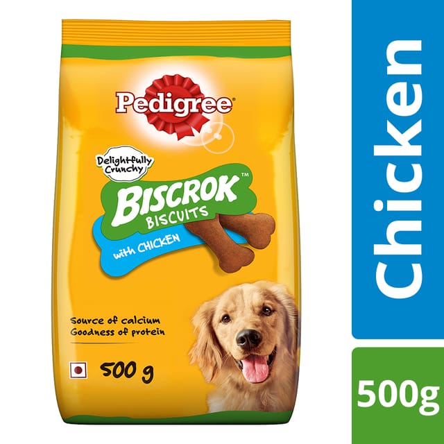 Pedigree Biscrok Biscuits Dog Treats (Above 4 Months) - Chicken Flavor