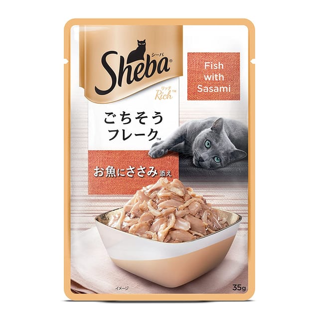 Sheba Premium Wet Cat Food - Fish with Sasami Flavor - 35 g