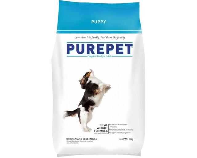 Pure Pet Chicken and Vegetable Puppy food (3 Kg)