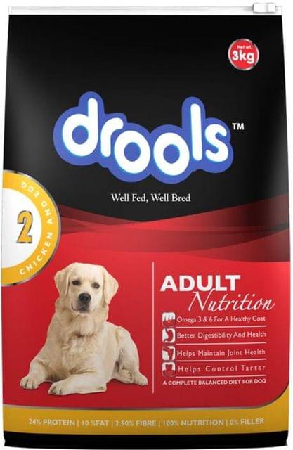 Drools - Chicken and Egg Adult dog food (3 Kg)