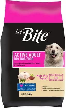 Drools - Lets Bite Active Adult Dog food (1.2 Kg)