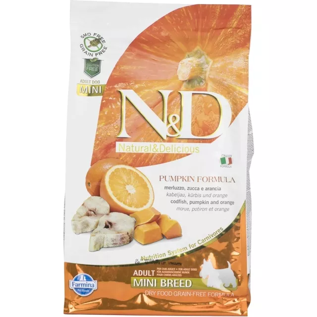 Farmina N&D Grain Free Pumpkin Codfish & Orange Adult Mini