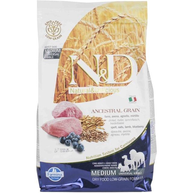 Farmina N&D Grain Free Lamb & Blueberry Medium & Maxi Breed Puppy Food