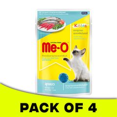 Me-O Tuna and Sardine in Jelly Kitten Food (Pack of 4)